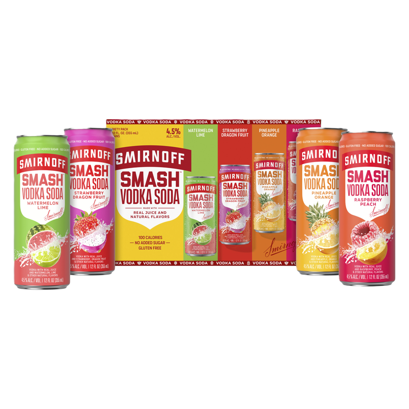 Smirnoff SMASH Vodka Soda Pack