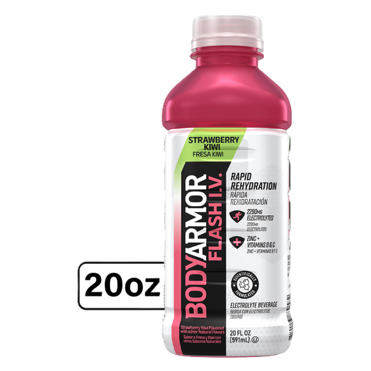 BODYARMOR 20oz FLASH I.V. Strawberry Kiwi